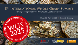 8th International Whole Grain Summit, 31 March - 2 April 2025, Detmold, Germany