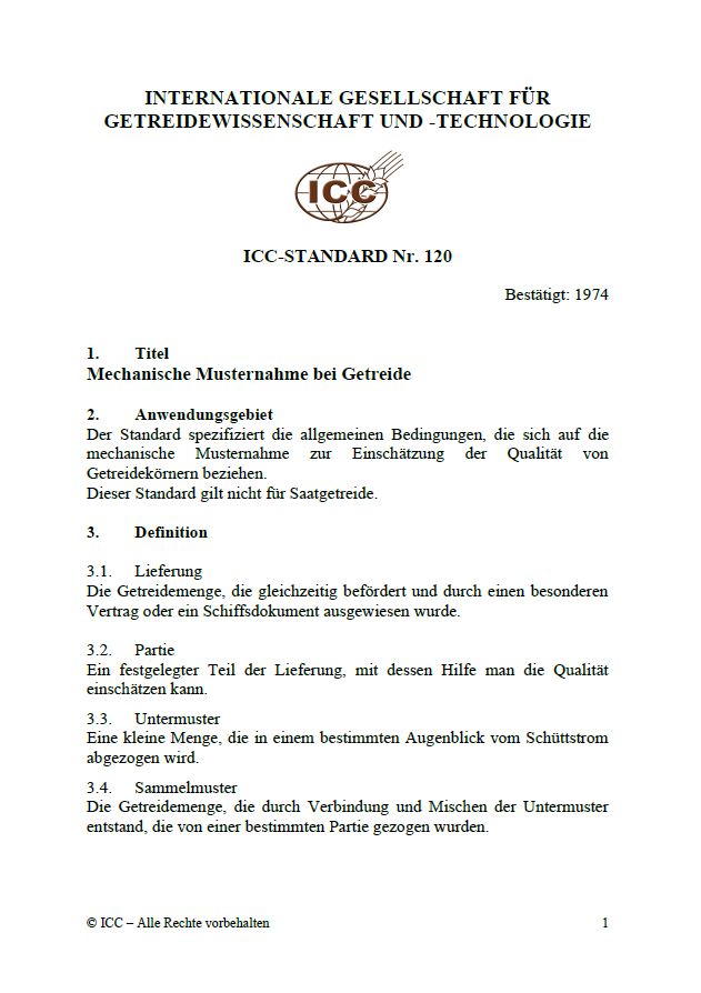120 Mechanische Musternahme bei Getreide [PDF]